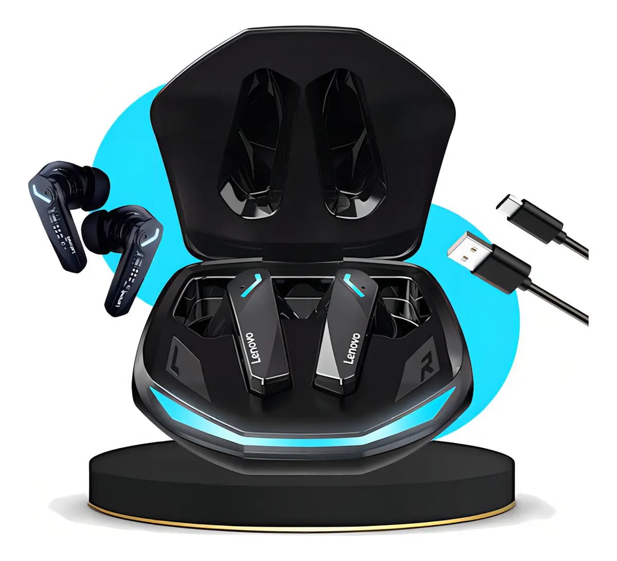 Fone de Ouvido Bluetooth Gamer Lenovo Thinkplus GM2 Pro - Imagem 1